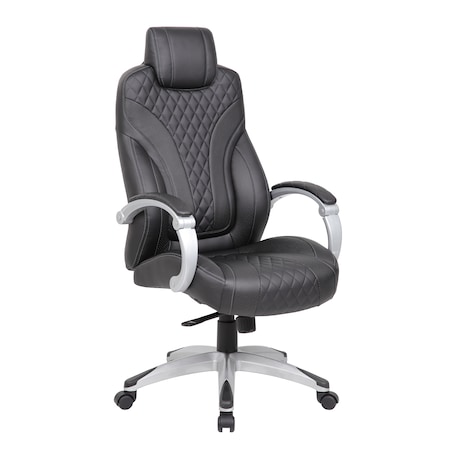 Boss Executive Hinged Arm Chair, Black B8871-BK
